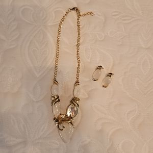 Nice set of gold/white costume jewelry